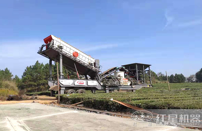 移動制砂機作業現場